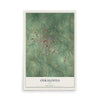 Map of Oskaloosa, Iowa, 12 x 18 inch unframed archival matte print