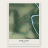 Otranto, Iowa map print, the full design