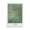 Map of Ottosen, Iowa, 12 x 18 inch unframed archival matte print