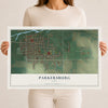 Map of Parkersburg, Iowa, 12 x 18 inch unframed archival matte print