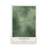 Map of Pleasanton, Iowa, 12 x 18 inch unframed archival matte print