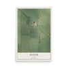 Map of Plover, Iowa, 12 x 18 inch unframed archival matte print