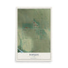 Map of Popejoy, Iowa, 12 x 18 inch unframed archival matte print
