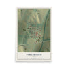 Map of Portsmouth, Iowa, 12 x 18 inch unframed archival matte print
