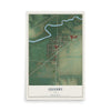 Map of Quimby, Iowa, 12 x 18 inch unframed archival matte print
