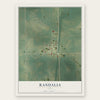 Randalia, Iowa map print, the full design