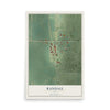 Map of Randall, Iowa, 12 x 18 inch unframed archival matte print