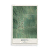 Map of Redding, Iowa, 12 x 18 inch unframed archival matte print