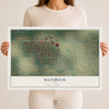 Map of Reinbeck, Iowa, 12 x 18 inch unframed archival matte print