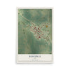 Map of Ridgeway, Iowa, 12 x 18 inch unframed archival matte print