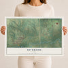 Map of Riverside, Iowa, 12 x 18 inch unframed archival matte print