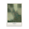 Map of Rowan, Iowa, 12 x 18 inch unframed archival matte print