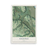 Map of Sageville, Iowa, 12 x 18 inch unframed archival matte print