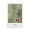 Map of Shelby, Iowa, 12 x 18 inch unframed archival matte print