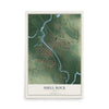 Map of Shell Rock, Iowa, 12 x 18 inch unframed archival matte print