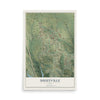 Map of Shueyville, Iowa, 12 x 18 inch unframed archival matte print