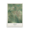 Map of Solon, Iowa, 12 x 18 inch unframed archival matte print