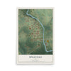 Map of Spillville, Iowa, 12 x 18 inch unframed archival matte print