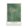 Map of Spragueville, Iowa, 12 x 18 inch unframed archival matte print