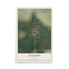 Map of Stanhope, Iowa, 12 x 18 inch unframed archival matte print