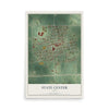 Map of State Center, Iowa, 12 x 18 inch unframed archival matte print