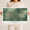 Map of Story City, Iowa, 12 x 18 inch unframed archival matte print