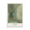 Map of Tennant, Iowa, 12 x 18 inch unframed archival matte print