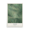 Map of Thayer, Iowa, 12 x 18 inch unframed archival matte print
