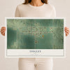 Map of Tingley, Iowa, 12 x 18 inch unframed archival matte print