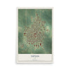 Map of Tipton, Iowa, 12 x 18 inch unframed archival matte print
