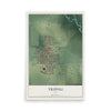 Map of Tripoli, Iowa, 12 x 18 inch unframed archival matte print