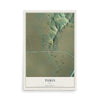 Map of Turin, Iowa, 12 x 18 inch unframed archival matte print