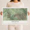 Map of Urbandale, Iowa, 12 x 18 inch unframed archival matte print