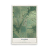 Map of Valeria, Iowa, 12 x 18 inch unframed archival matte print