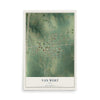 Map of Van Wert, Iowa, 12 x 18 inch unframed archival matte print