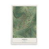 Map of Volga, Iowa, 12 x 18 inch unframed archival matte print