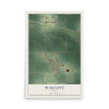 Map of Walcott, Iowa, 12 x 18 inch unframed archival matte print