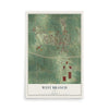 Map of West Branch, Iowa, 12 x 18 inch unframed archival matte print