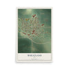 Map of Wheatland, Iowa, 12 x 18 inch unframed archival matte print