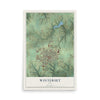 Map of Winterset, Iowa, 12 x 18 inch unframed archival matte print