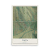 Map of Wiota, Iowa, 12 x 18 inch unframed archival matte print