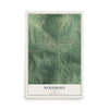 Map of Woodburn, Iowa, 12 x 18 inch unframed archival matte print