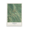Map of Zwingle, Iowa, 12 x 18 inch unframed archival matte print