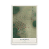 Map of Bancroft, Idaho, 12 x 18 inch unframed archival matte print