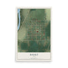 Map of Basalt, Idaho, 12 x 18 inch unframed archival matte print