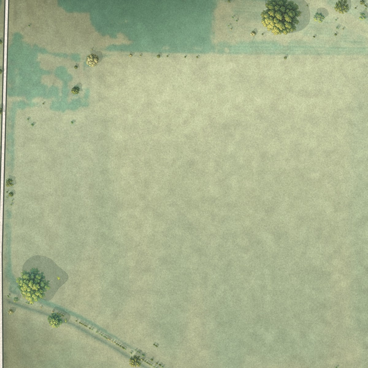 Second close-up of the map of Castleford, Idaho print showing more streets and buildings
