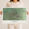 Map of Chubbuck, Idaho, 12 x 18 inch unframed archival matte print