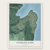 Conkling Park, Idaho map print, the full design