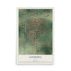 Map of Gooding, Idaho, 12 x 18 inch unframed archival matte print