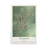 Map of Hagerman, Idaho, 12 x 18 inch unframed archival matte print
